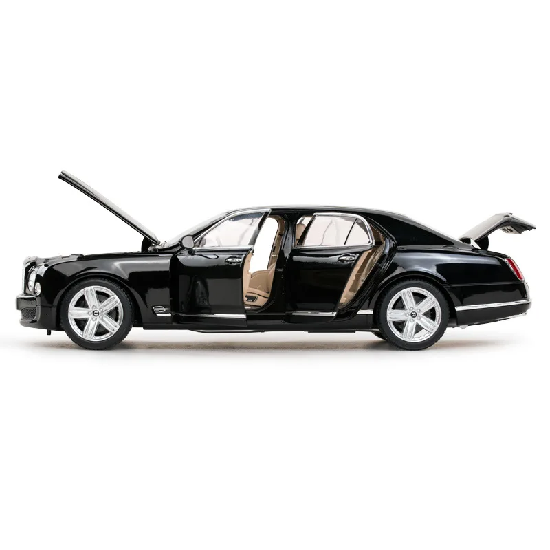 1:18 Bentley Mulsanne Starlight модель статического автомобиля из сплава 6 мест можно открывать
