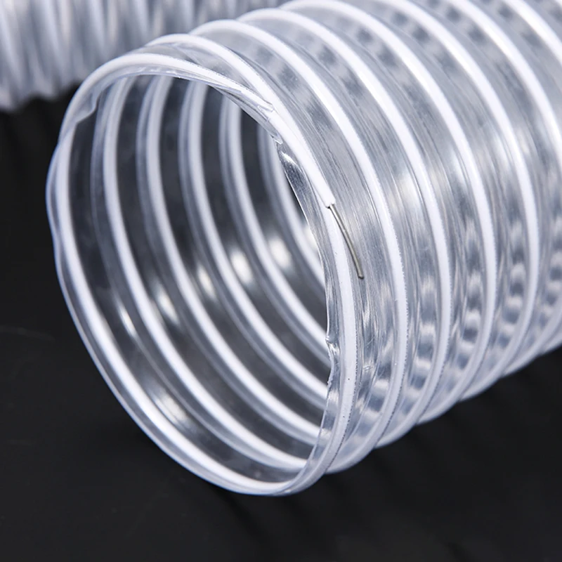 Прозрачный ПВХ пластиковый стальной проволочный шланг, Промышленная пыль, Внешняя Труба, внутренний диаметр 1-10 метров, 30-100 мм
