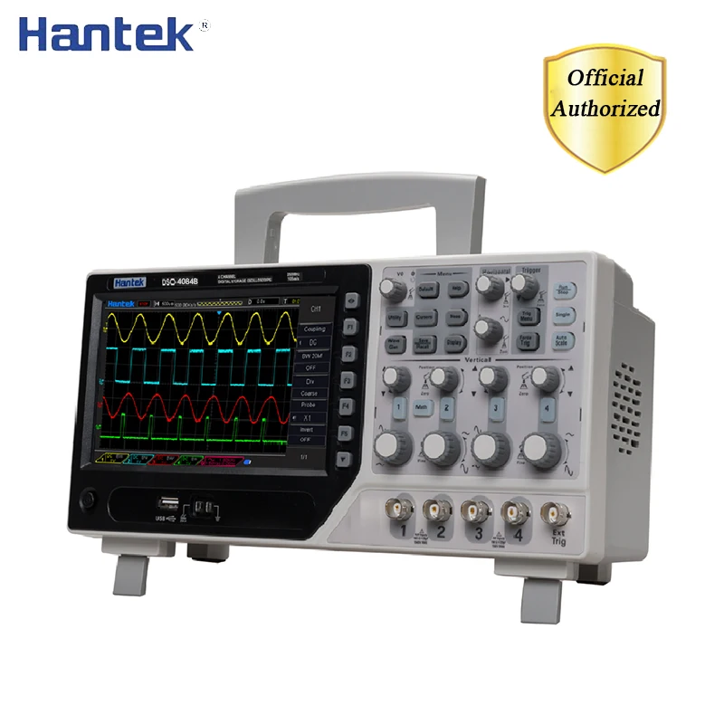 

Hantek DSO4084B Digital Oscilloscope 4 Channels 80MHZ 1GSa/s Portable USB Osciloscopio Portatil +EXT+DVM+Auto Range Function