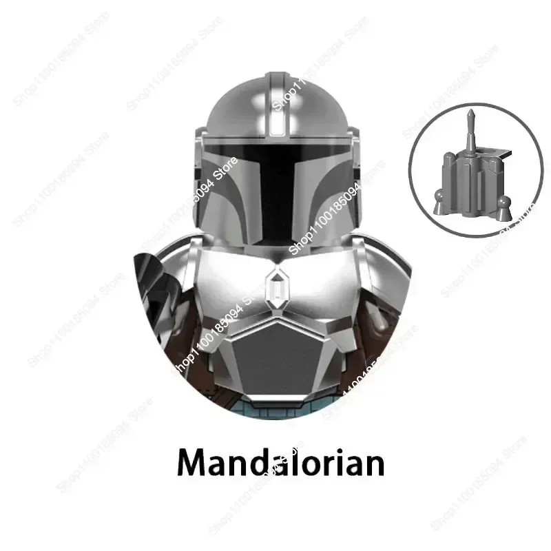 Горячие игрушки New Star Wars Darth Vader Boba Fett Ahsoka Mandalorians Rex Kylo Ren Maul Bricks obi Wan Мини-фигурки