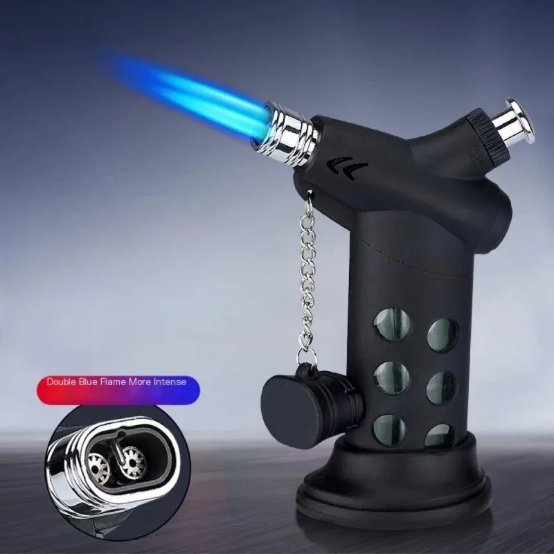 Ветрозащитный двойной струйный пистолет-распылитель с синим пламенем бутановая