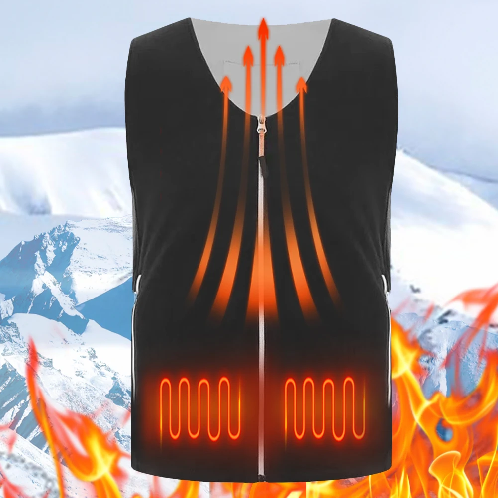 USB куртки с электрическим подогревом зимний теплый жилет женский и мужской