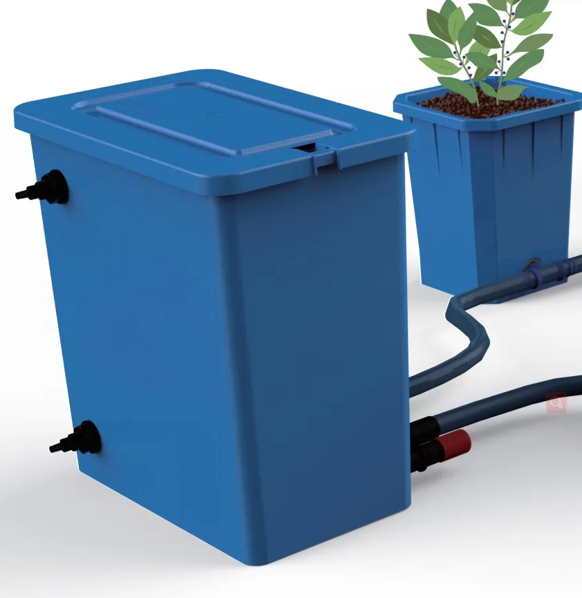 

Flood and Drain Digital Hydroponic Controller with Pumps and Distribution Reservoir