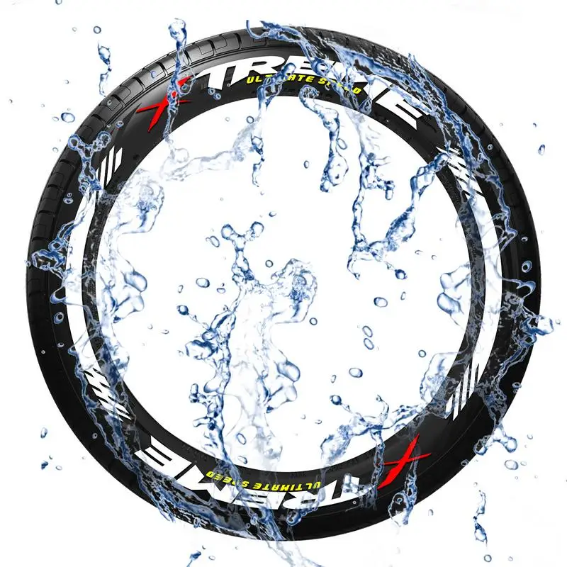 

8 шт., резиновые наклейки на шины, инновационная надпись «сделай сам», наклейка на шину, водонепроницаемая 3D шина, наклейка с надписью, универ...