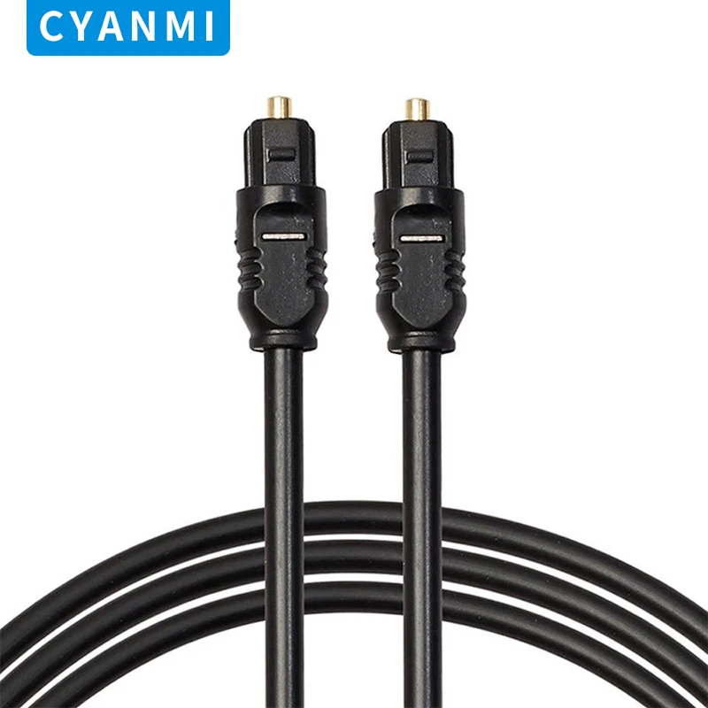 

CYANMI Optic Audio Cable Digital Optical Fiber Cable Toslink 1m 10m SPDIF Coaxial Cable for Amplifiers Player PS4 Soundbar Cable