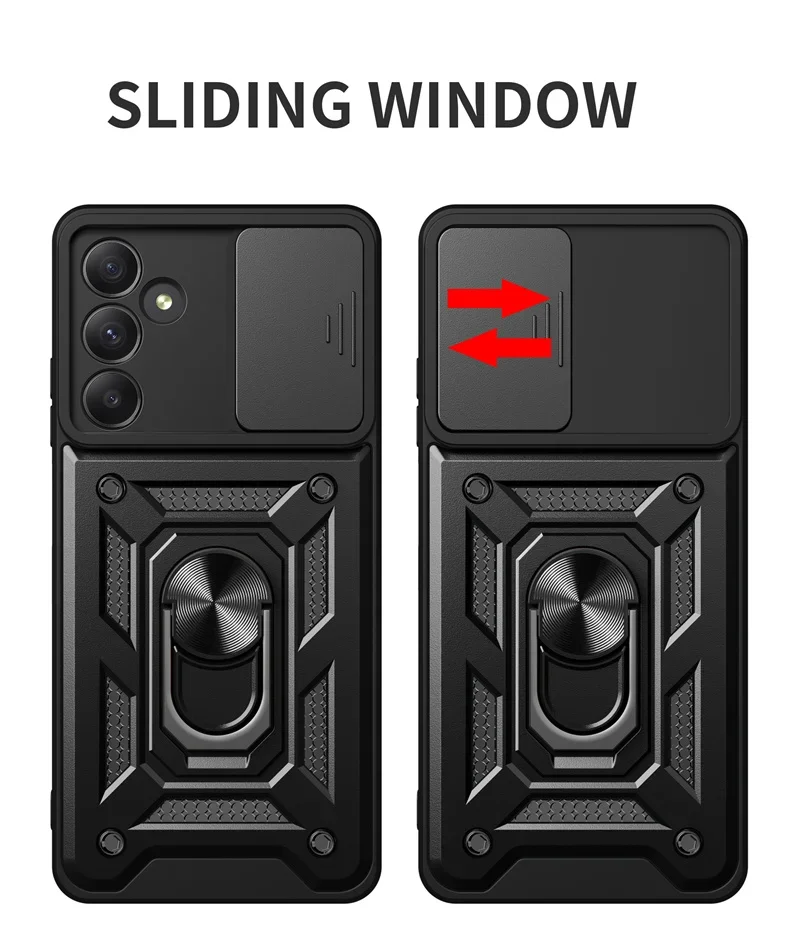 Для Samsung Galaxy A05 A05S A15 A35 A55 Чехол слайд-объектив Armor Противоударный чехол для A 05 S 15 35