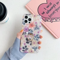 shell pattern flower box suitable for iphone13 case iphone12 11 xr 8plu color painted ring protective cover phone accessories