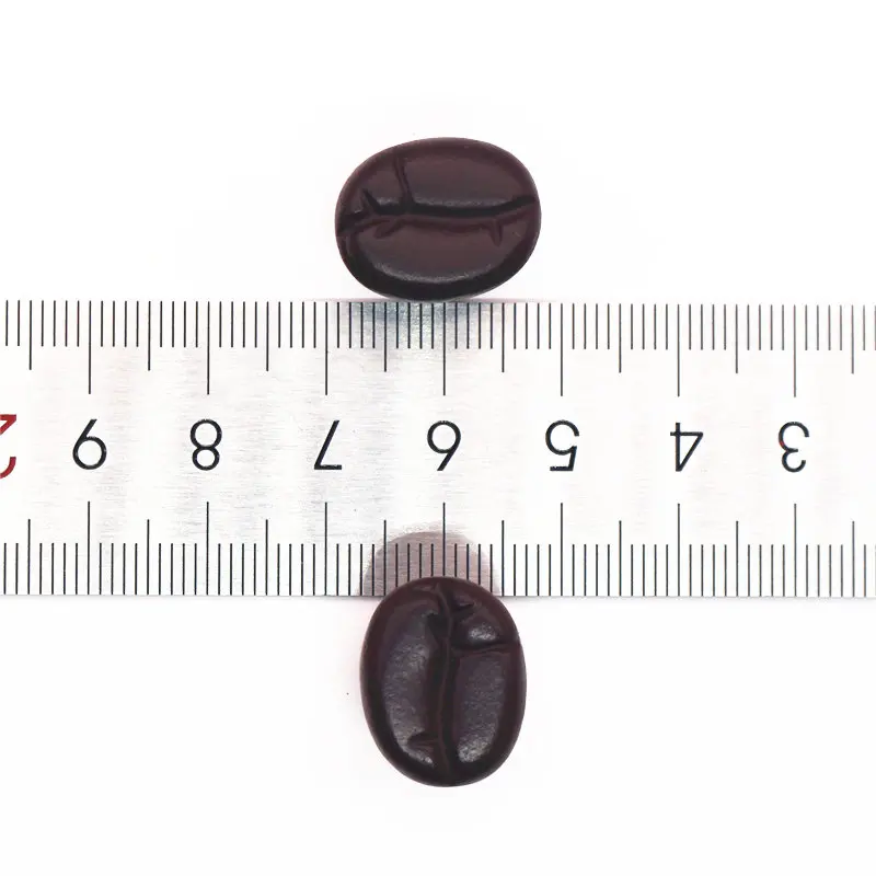 High Quality Resin Shoe Charms Spoof Simulated Coffee Beans Model Garden Shoe Decoration fit croc jibz Kid's Party X-mas Gifts