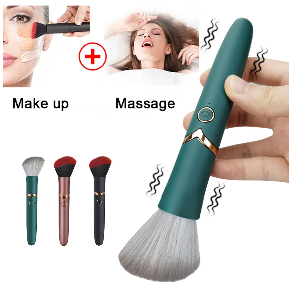 

Vibrators Makeup Brush Bullet Vibrator for Women G-Spot Nipple Clitoral Massager AV Magic Wand Female Masturbation Adult Product