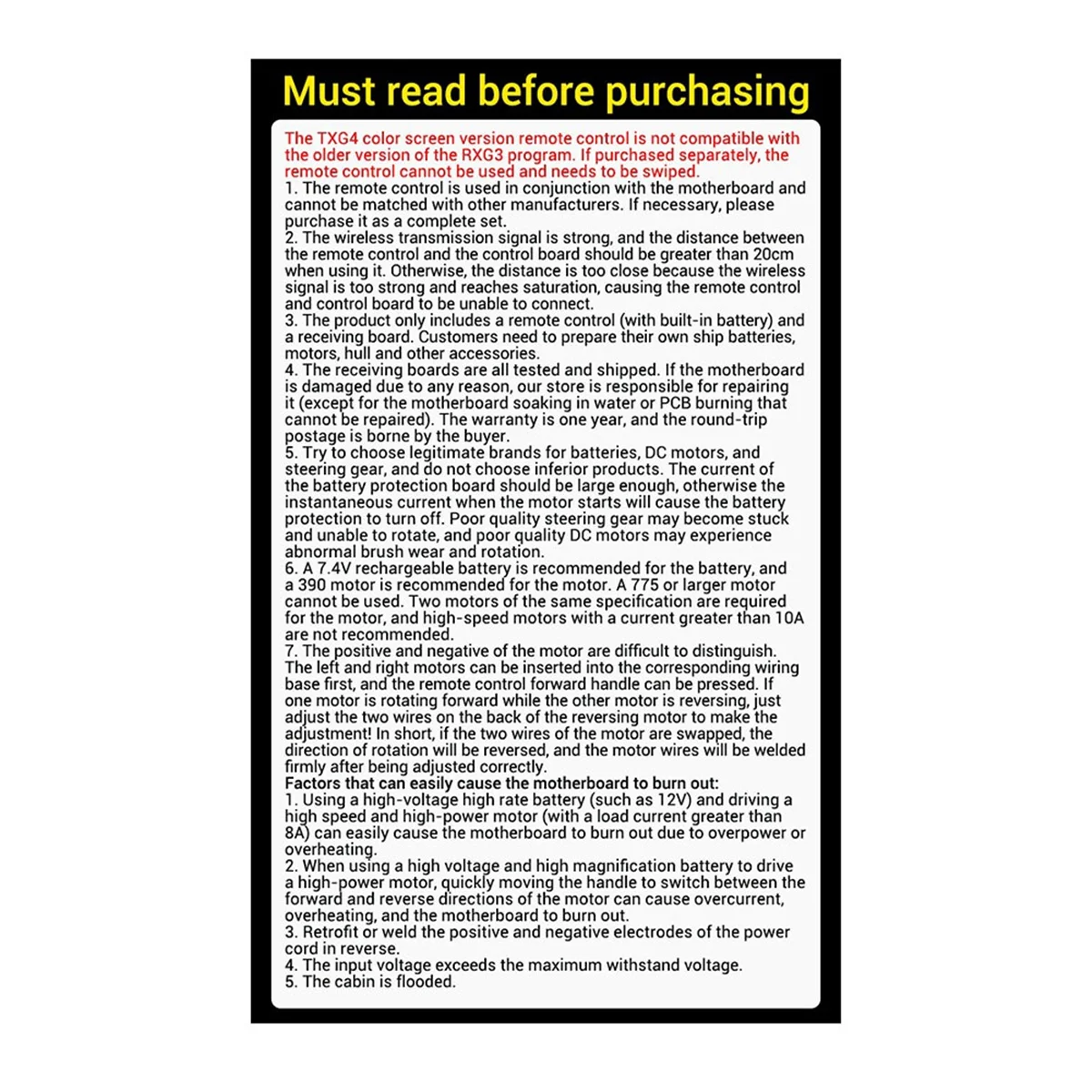 TXG4 1 54-дюймовый цветной экран одноручный пульт дистанционного управления плата