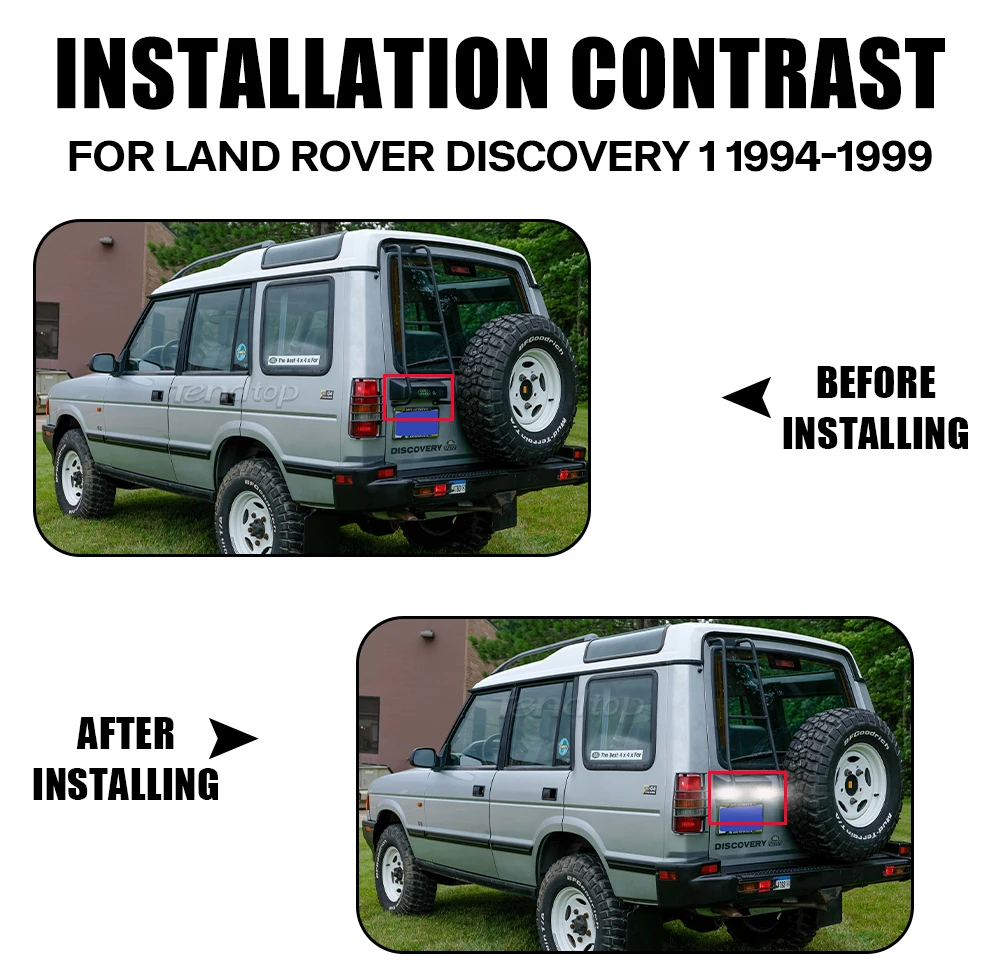 2X для Land Rover Discovery 1 1994-1998 Discover 2 L318 1998-2004 6000K белые светодиодные фонари номерного
