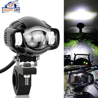 motorcycle headlight lights led spot light 12v 80v 20w white ip68 motorcycle universal driving light fog lamp