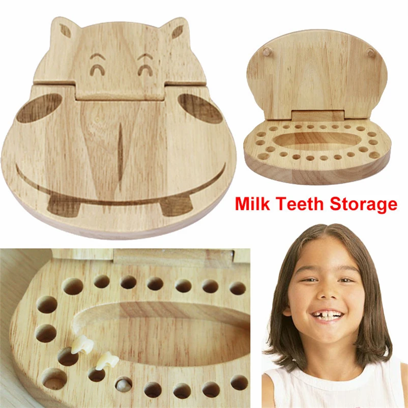 

Деревянная детская коробка для хранения зубов, органайзер для пупла и лануго для зубов, подарочные пакеты, экономия практичного материала д...