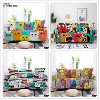funny cats stretch sofa cover for living room lovely cartoon couch covers armchair corner sofa chaise covers lounge 1234 seat