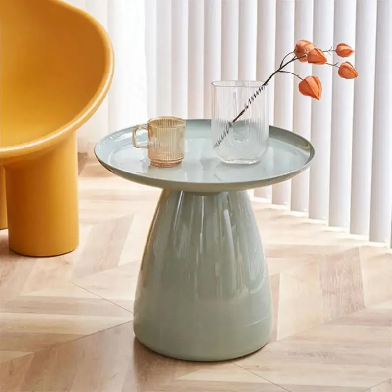 

Круглый боковой столик в скандинавском стиле роскошный красивый элегантный минималистичный диван простой журнальный столик для домашнего использования Koffietafels новое украшение