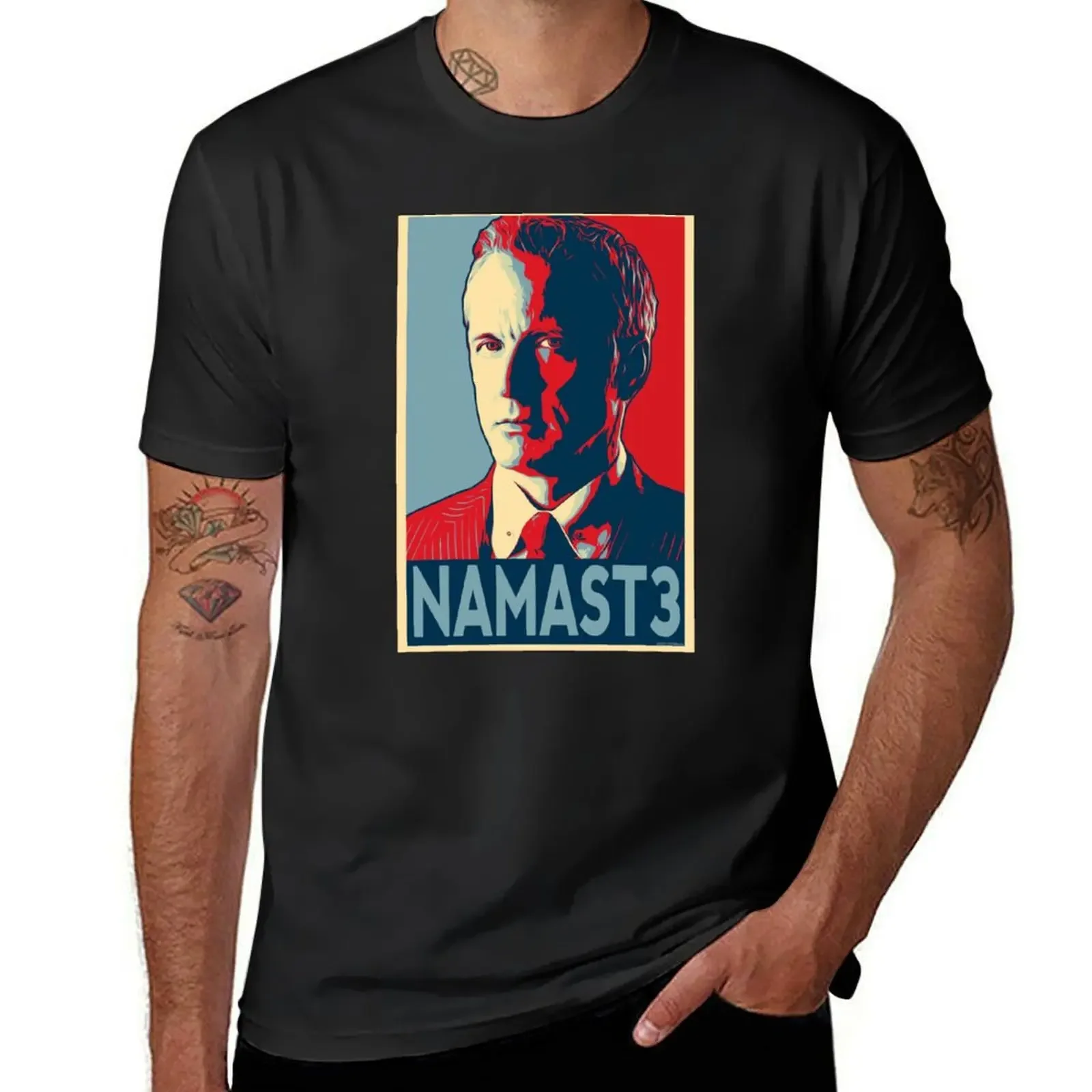 Фото Футболка Howard Hamlin Namaste – Better Call Saul by CH3Media, винтажные забавные костюмы, спортивные фанаты, винтажная футболка для мужчин №1