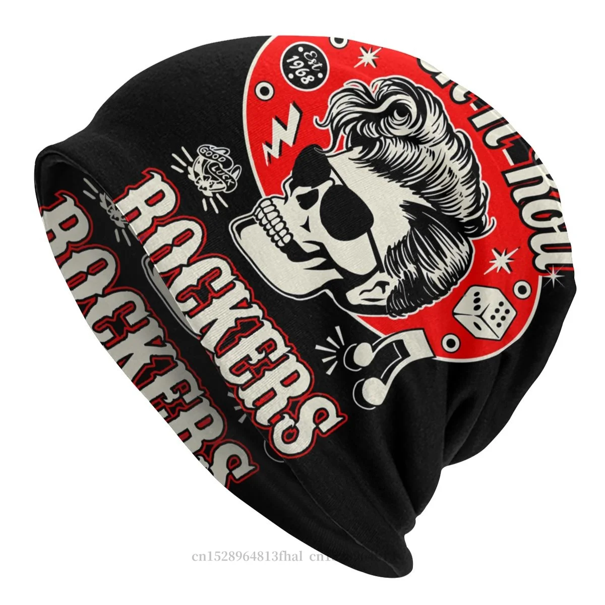 

Rock Art Culture Winter Warm Beanie Hats Skull Dice Rockers Skullies Beanies Hat Bonnet Hipster Caps Men Women's Earmuffs