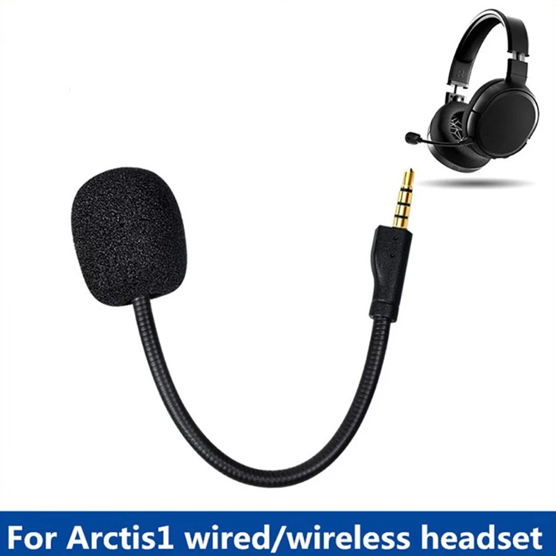 

Replacement Game Mic Detachable Microphone Boom for Steelseries Arctis 1 1.0 One Wired Wireless Headphones Gaming Heads