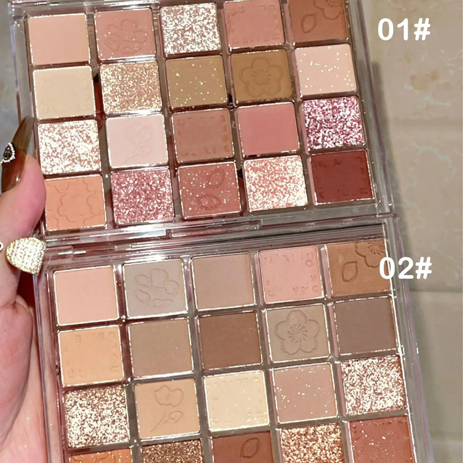 

20 Colors Shimmer Matte Eyeshadow Palette Long Lasting Waterproof Glitter Eyeshadow Portable Eye Make-up For Women Cosmetics