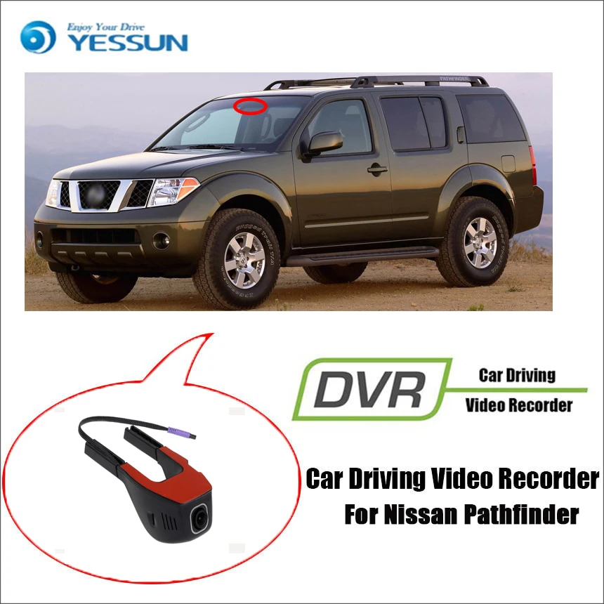 

YESSUN for Nissan Pathfinder Car Driving Video Recorder DVR Mini Control APP Wifi Camera FHD 1080P Registrator Dash Cam