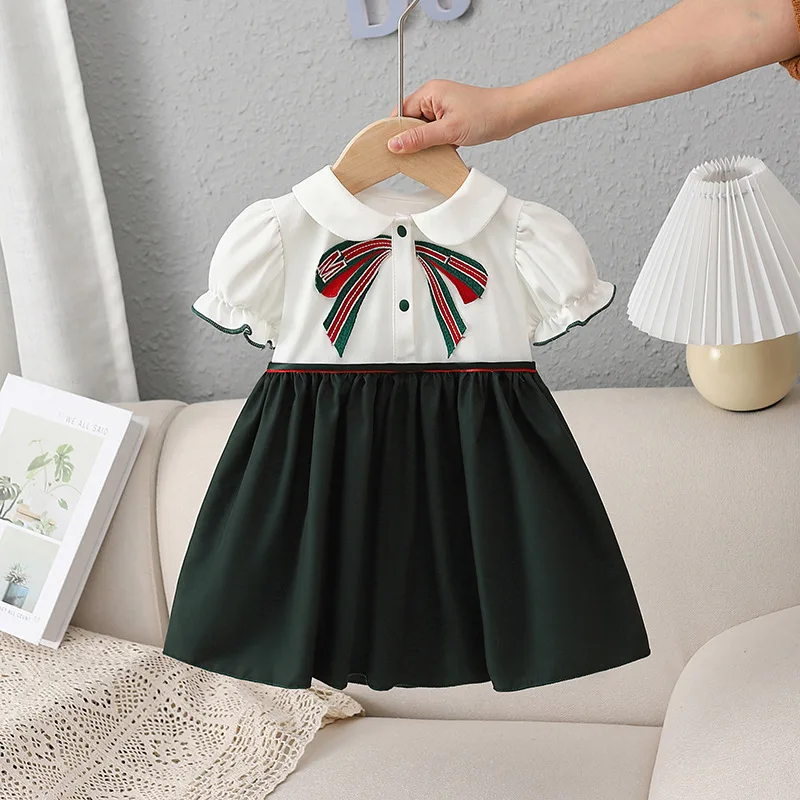 

Детское Хлопковое платье с коротким рукавом, для мамы и дочки