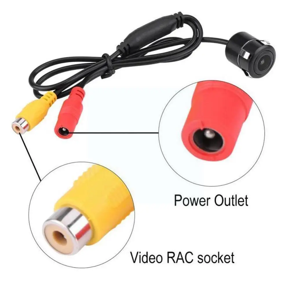 

Автомобильная камера Hippcron, 4 светодиода, Hd 170 Ccd, водонепроницаемая Автостоянка L9L3