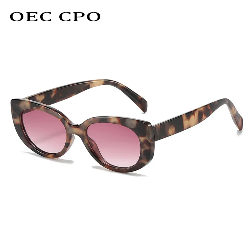 

OEC CPO Trendy Cat eye Sunglasses Women Vintage Gradient Small Frame Sun Glasses For Female Square Fashion Eyewear UV400 Shades
