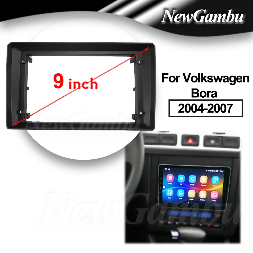 

9 Inch Car Radio FIT For Volkswagen Bora 2004-2007 Canbus Cable DVD GPS Mp5 ABS PC Plastic Fascia Dashboard Plane Frame
