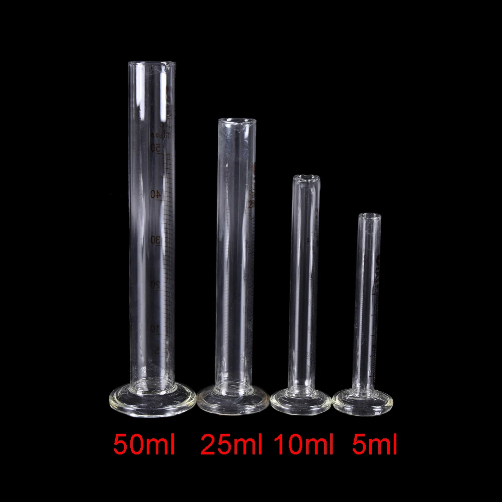 

5-50ml Professional Glass Measuring Cylinder Chemistry Lab Measure Instrument
