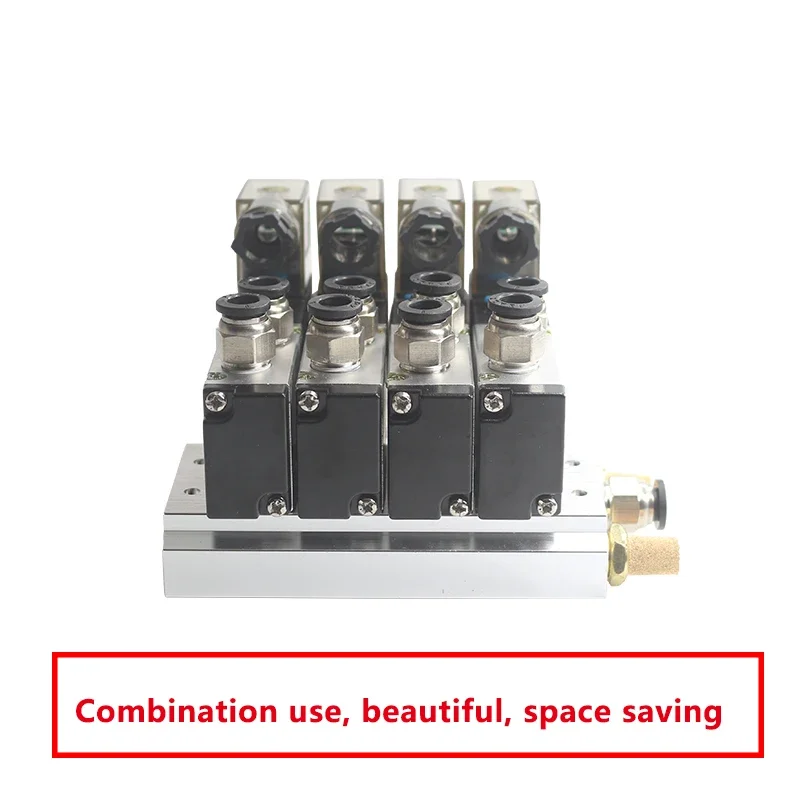 4V310-10 DC24V 12V 2 положения 5-сторонний Четырехместный Соленоидный клапан алюминиевый