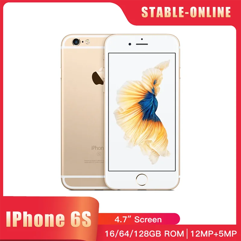 

Разблокированный телефон Apple iPhone 6S, 4,7-дюймовый экран, iOS, 16/64/128 ГБ ПЗУ 2 ГБ ОЗУ, 12 Мп, два ядра A9, 4G LTE, бывший в употреблении смартфон, оригинал