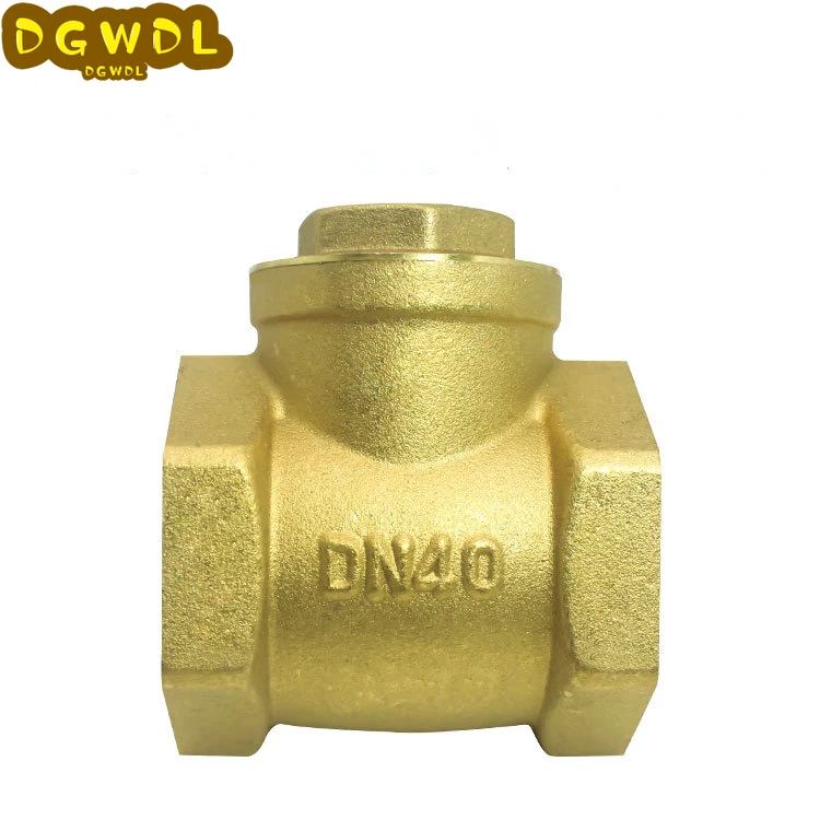 1/2 &quot3/4&quot 1&quot латунный горизонтальный обратный клапан BSP поворотный с внутренней