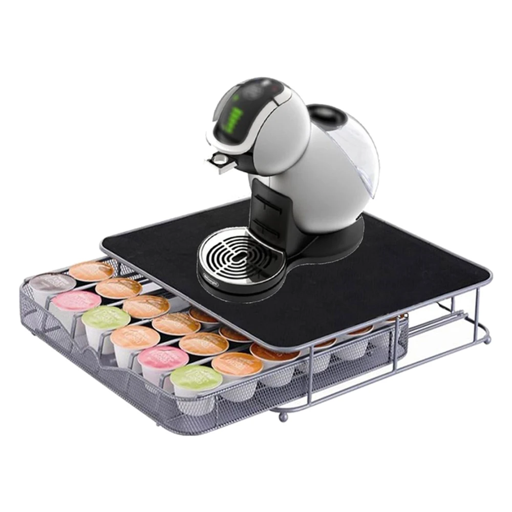 30/64 capsule coffee pod rack tower stand storage drawer for Dolce Gusto stainless steel coffee rack storage rack shelf
