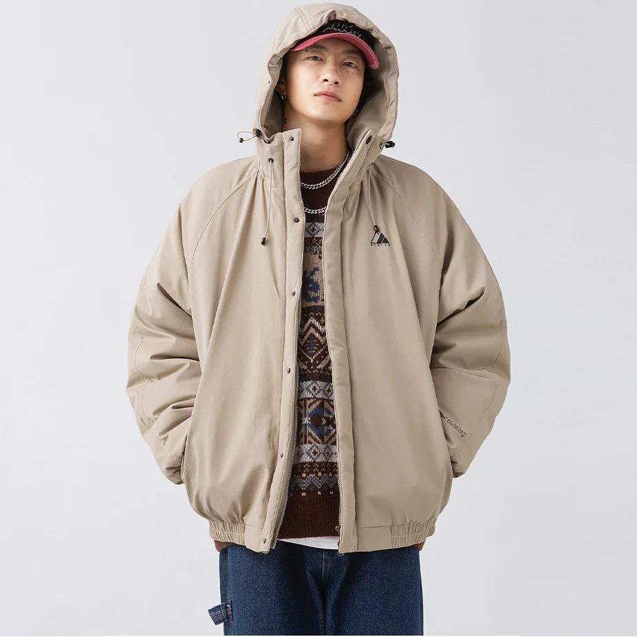 Japanese Fashion Outdoor Hooded Cotton Padded Jacket for Men In Winter, New Functional Windproof Couple's Cotton Padded Jacket