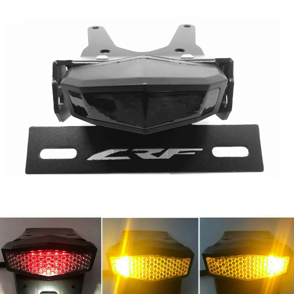 

Motorcycle Accessories License Plate Holder Frame Cover Tail Tidy Turn Signal Fender Eliminator For HONDA CRF 250L CRF250L 12-21