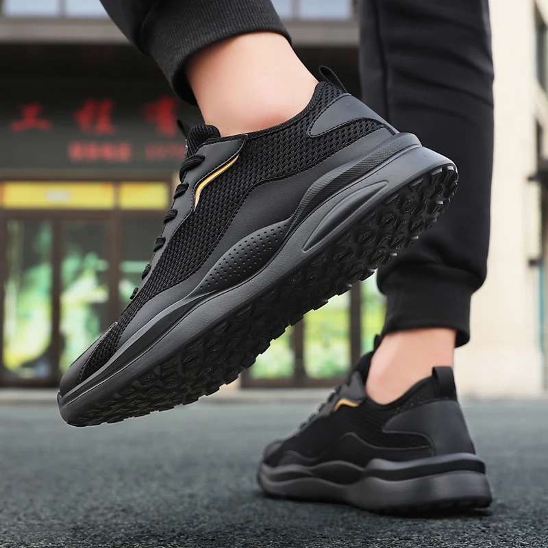 New Large Size 39-46 Ultra-light Men Shoes Mesh Breathable Summer Running Shoes for Men Non-slip Outdoor Walking Leisure Shoes