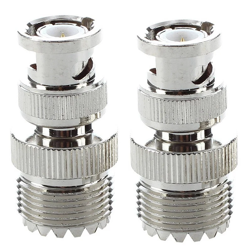 

10 Pcs BNC Male Plug To UHF SO239 Female RF Coaxial RF Connector