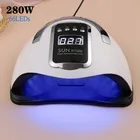 280 Вт Лампа SUN X1110 MAX для сушки гель-лака, 66 светодиодный