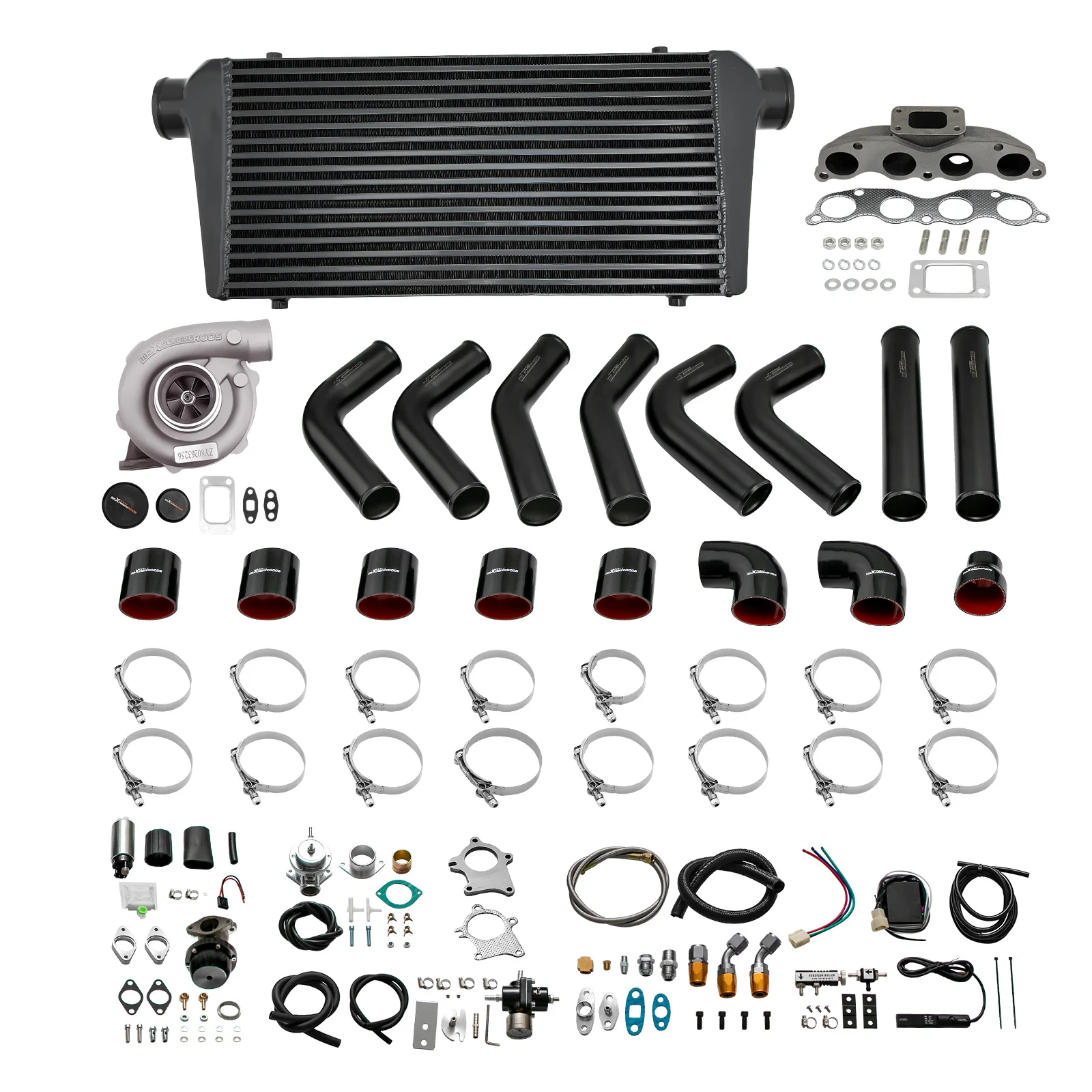 

T3/T4 Turbo Kit for RSX K20 02-06 Intercooler+Pipe+Oil Pump+Oil Line+BOV 12PCS/set