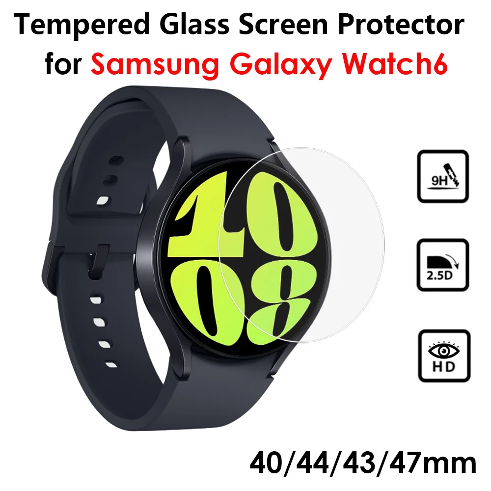 Фото Защитная пленка из закаленного стекла для Samsung Galaxy Watch6 40 мм SM-R930 44 мм SM-R940 6 Classic 43 мм SM-R950 47 мм SM-R960/965 №1