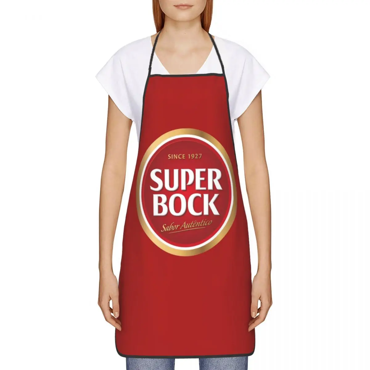 Super Bock Aprons Chef Cooking Cuisine Tablier Waterproof Bib Kitchen Cleaning Pinafore for Women Men Painting
