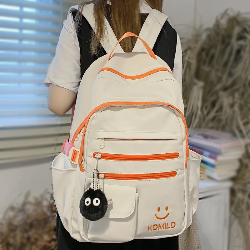 

Trendy Kawaii Girl School Bags Female Laptop College Backpack Cool Ladies Nylon Book Bag New Women Cute Student Backpack Fashion