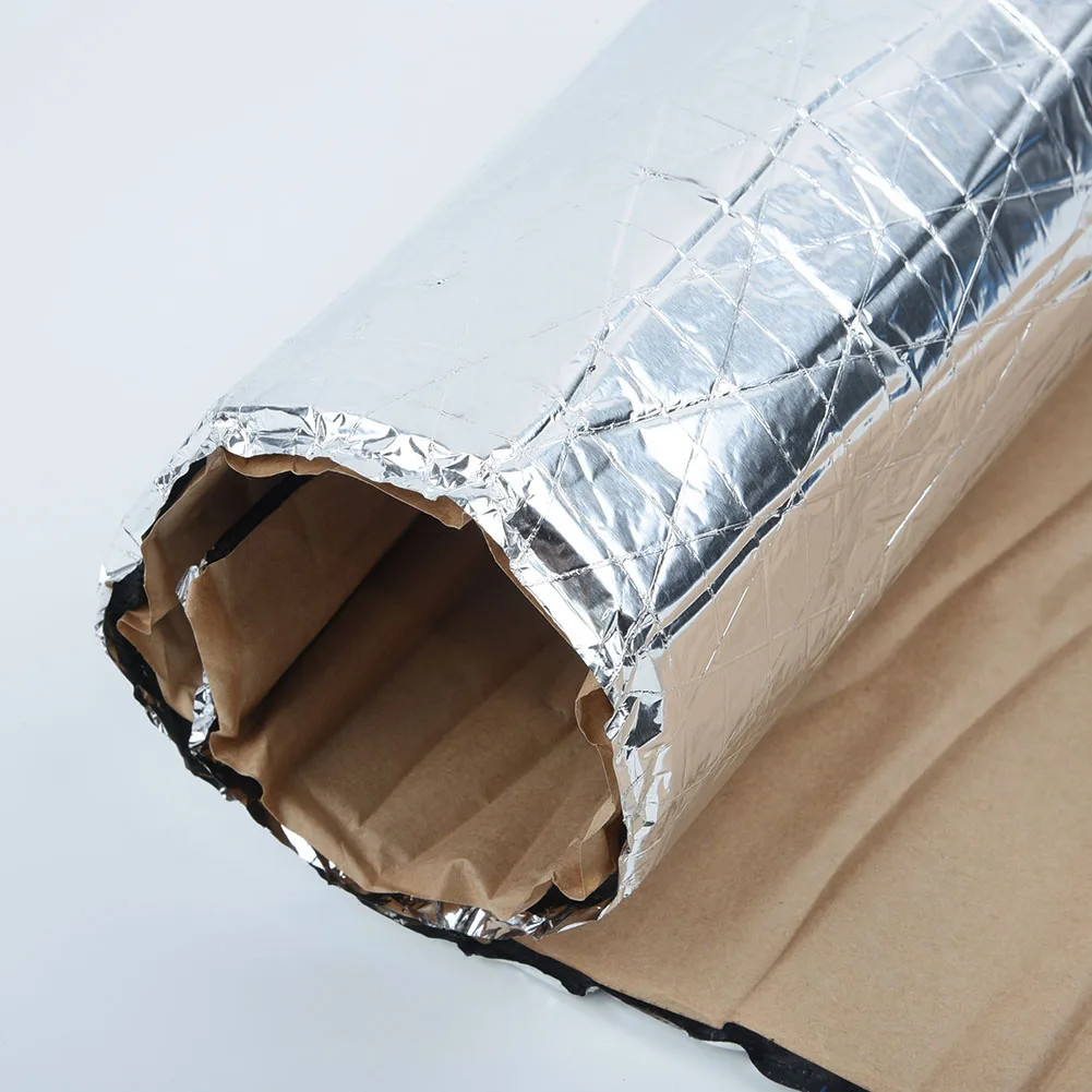 

5mm Soundproof Pad Rubber Foam Air conditioning tube Aluminum Foil Car Door Double sided Firewall For car hood