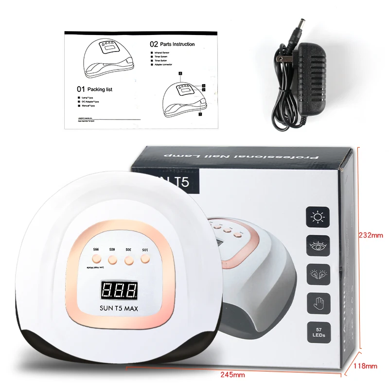 

Лампа для сушки гель-лака для ногтей с умным датчиком, 1 шт.