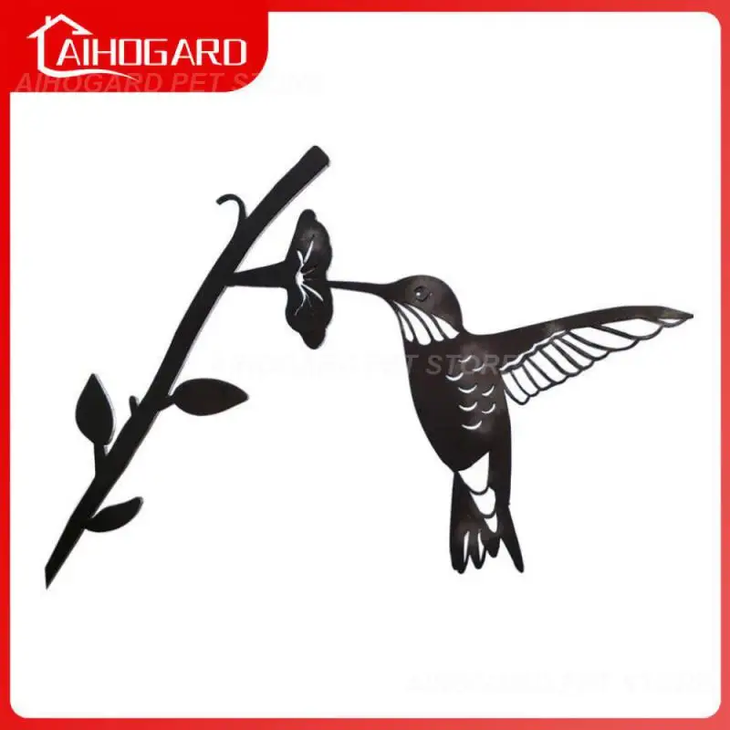 

Barn Swallows Love Birds Metal Tree Plug Art Metal Bird Branches Garden Steel Silver Garden Decorative Statues Sculptures