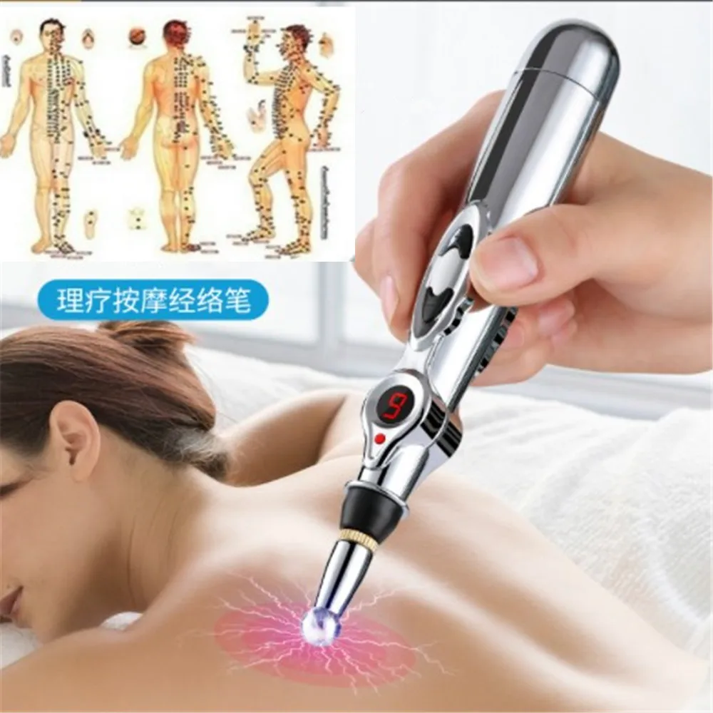 

Electronic Acupuncture Pen Electronic Pulse Analgesia Pen Meridians Laser Therapy Heal Acupuncture Point Massage Pen Relief Pain