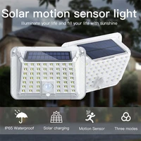 90led outdoor solar light pir motion sensor wall lamps ip65 waterproof garden solar lamp for yard path patio street lights 2022