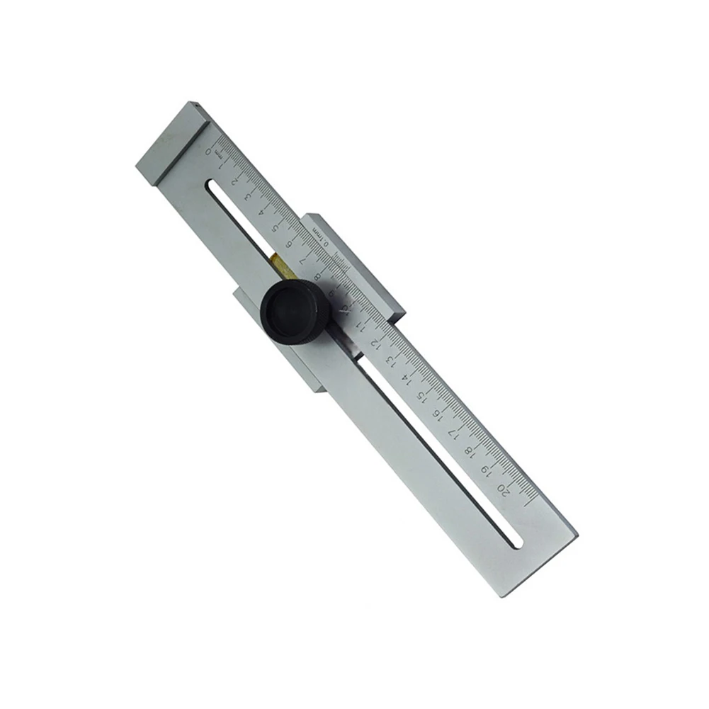 

200mm Marking Gauge Carbon Steel Scribing Square Ruler For Engineer Craft Person Model Maker Woodworking Tool