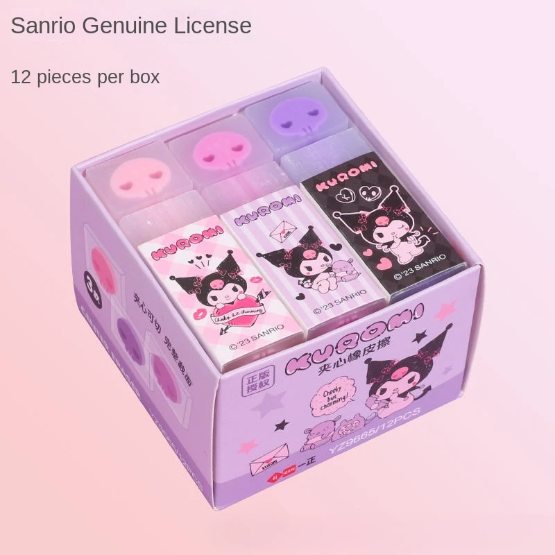 Sanrio анимационные периферийные устройства милые Kuromi почтовые ластики Мультяшные