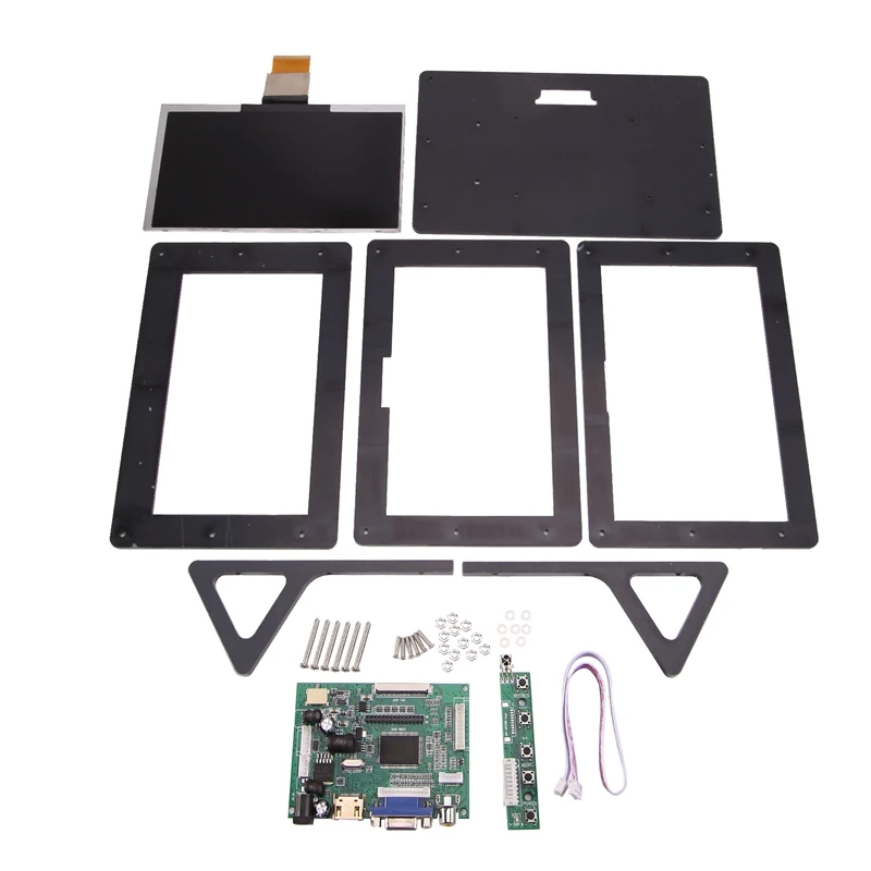 

New Suitable For Raspberry Pi 4B/3B+/3B/2B Display HD IPS 50Pin 7 Inch Split Display 1024X600